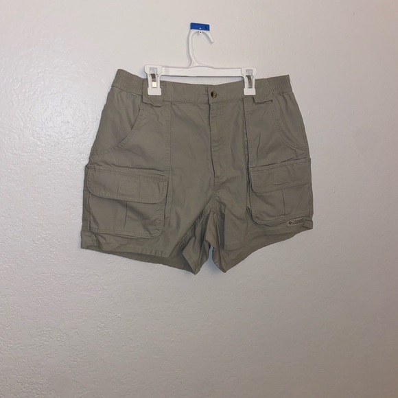 Columbia tan Sports style cargo hybrid shorts retro y2k cute girly pop bottoms - Picture 4 of 12